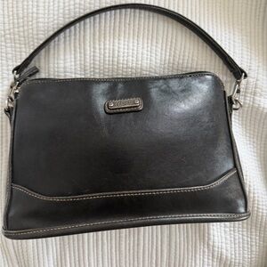 Candie's Vintage Black Shoulder Bag with Silver Accents